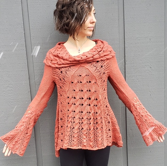 NWT Free People Wool Knitted Dress Sweater - Picture 2 of 6